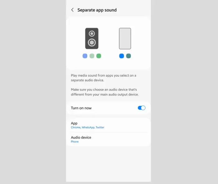 Seperate App Sound