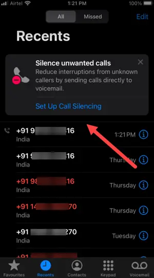 Membungkam Panggilan di iPhone