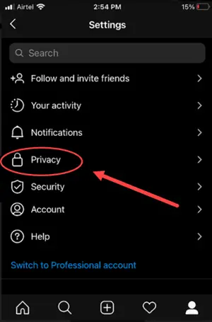 Pengaturan Privasi Instagram