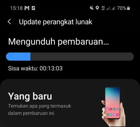 Update Perangkat Lunak Samsung