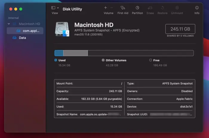 Utilitas Disk Mac