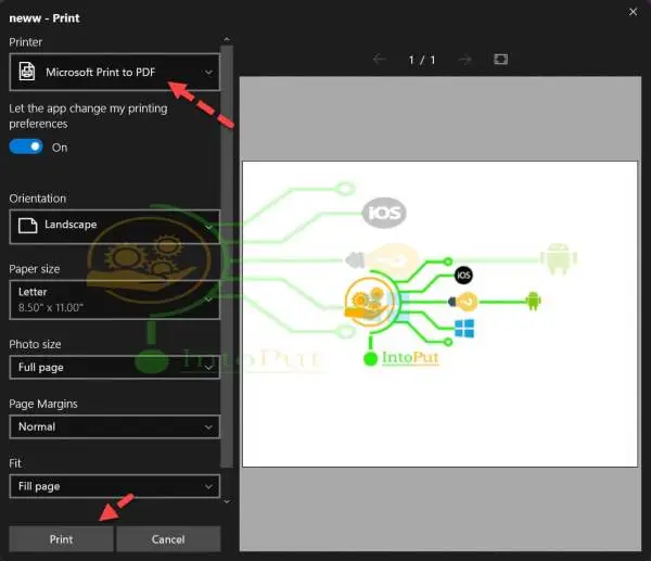 Microsoft Print to PDF