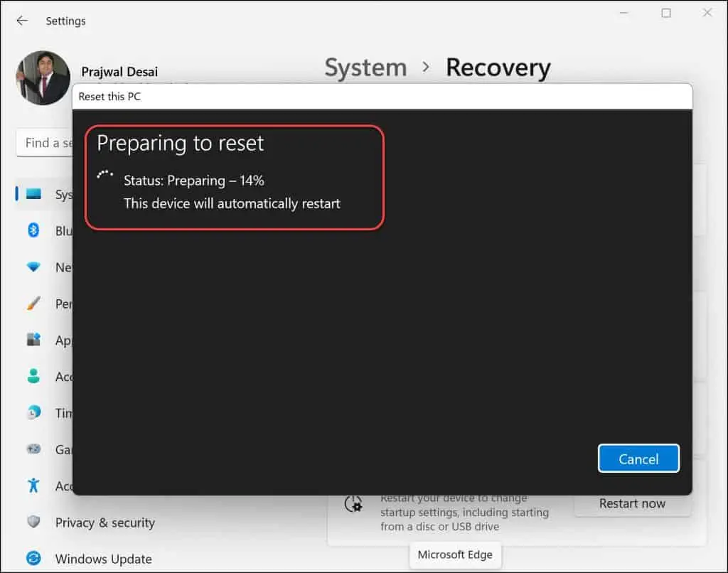 Cara hard reset Windows 11 PC Snap9 1024x806